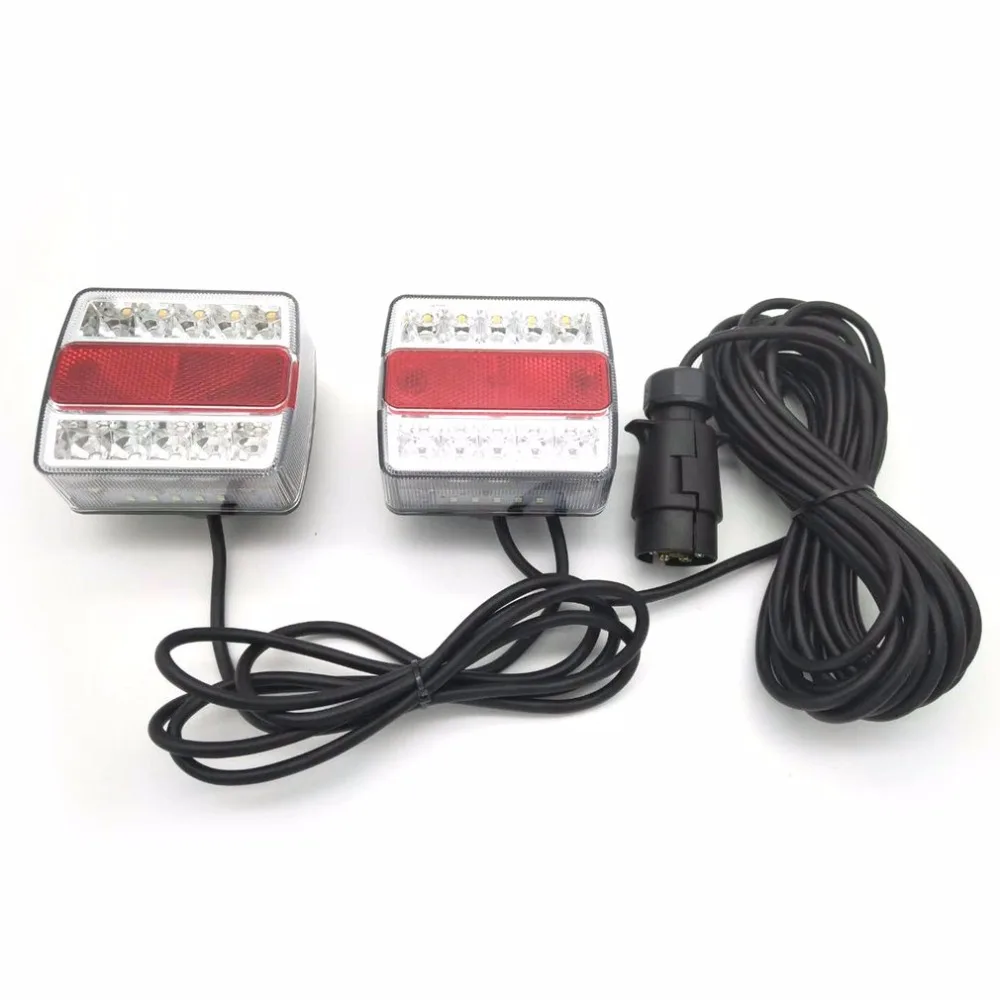 

Universal 12V Waterproof & Submersible Left & Right LED Trailer Lights Energy Efficient Amber & Red LED Lights