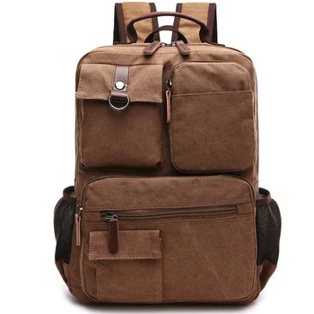 

Man Canvas Backpack Travel Male Large Capacity Computer Rucksack Shoulder Bag Mochila Escolar