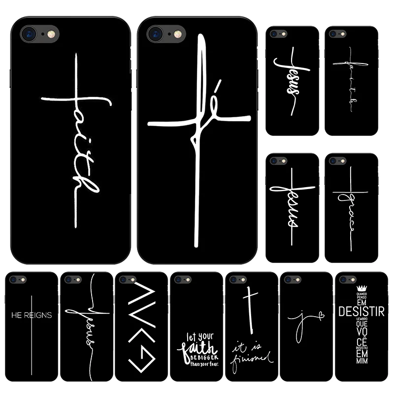 Faith Christian Religious Jesus Soft Silicone Frosted Case Cover For ...