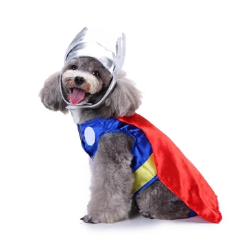 

Dogs Costume Clothes Cat Fun Raytheon Superhero Creative Costume Halloween Christmas Small Dog Pet Party Cosplay Apparel Clothes