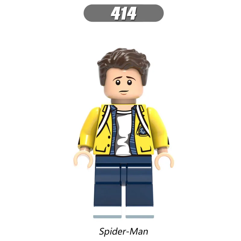 

Single Sale Super Heroes Star Wars 414 Spider-Man Model Building Blocks Figure Bricks Toys kids gifts Compatible Legoed Ninjaed