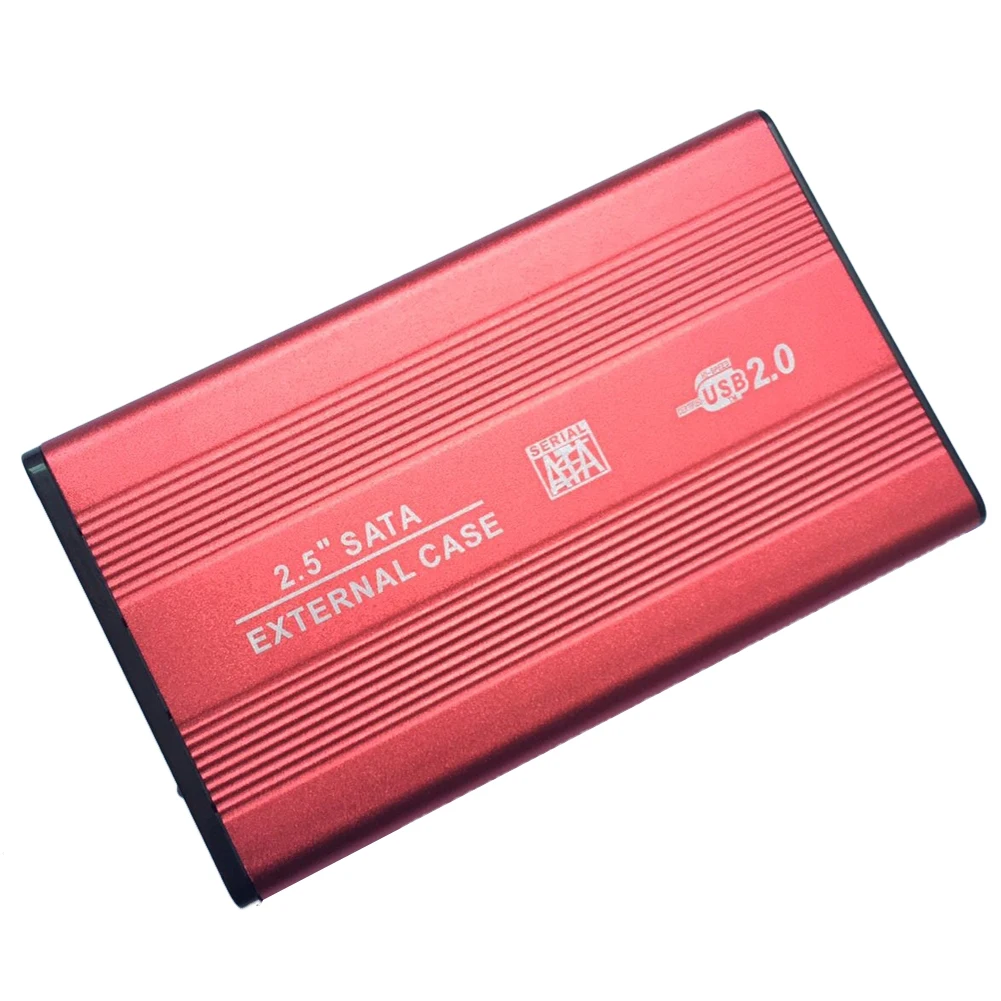 Внешний корпус для жесткого диска 2 5 дюйма USB 0 480 Мбит/с поддержка 3 ТБ алюминиевый