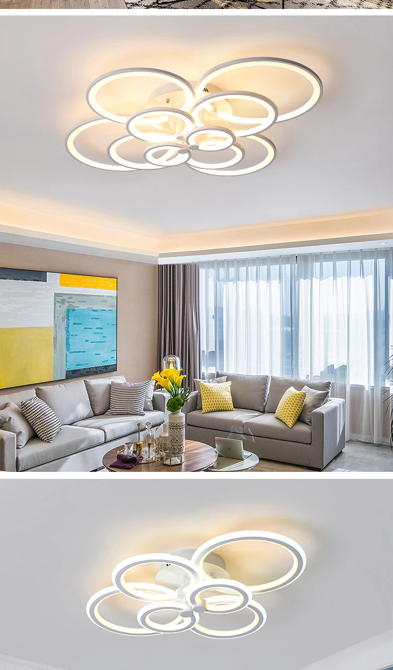 后现代圆圈吸顶灯室内主卧室灯创意个性大气家用客厅灯2019年新款-tmall_05