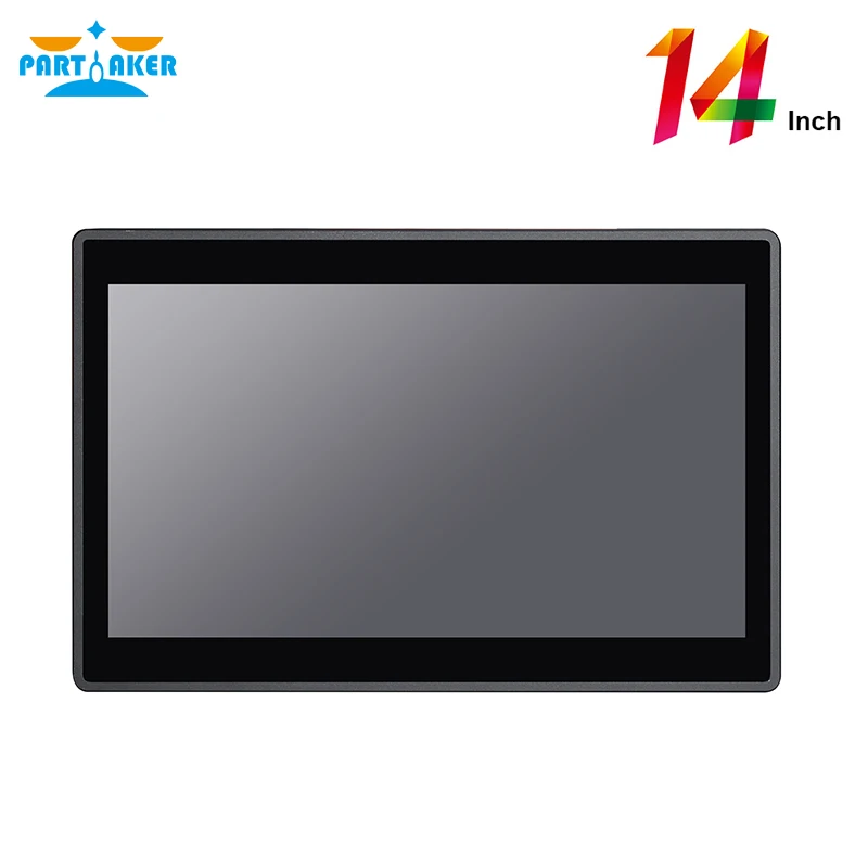 14 Inch Embedded 10 Points Capacitive Touch Screen Intel Celeron 3855U All in One Computer Panel PC Partaker Z10