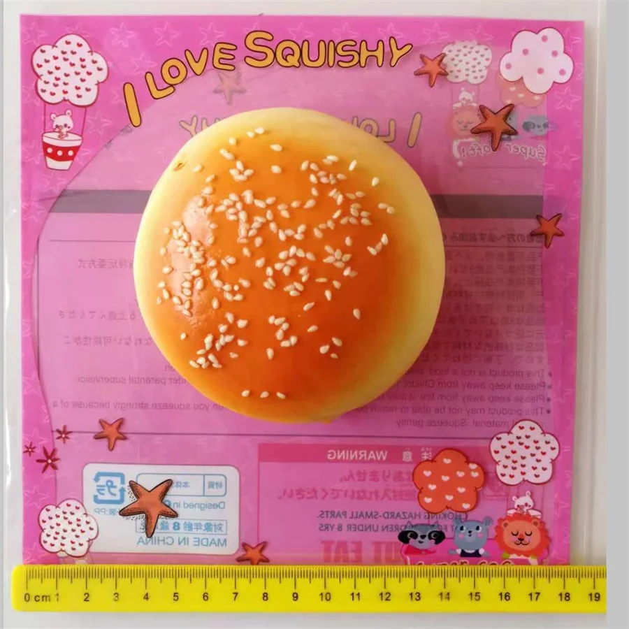 squishy simulate bread food stress relief squeeze toy kawai slow rising soft stuffed free beautiful gift bag