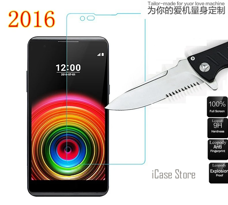 X power Премиум Закаленное стекло пленка для LG Защитная экрана power-K220ds K220 LS755 US610 K450