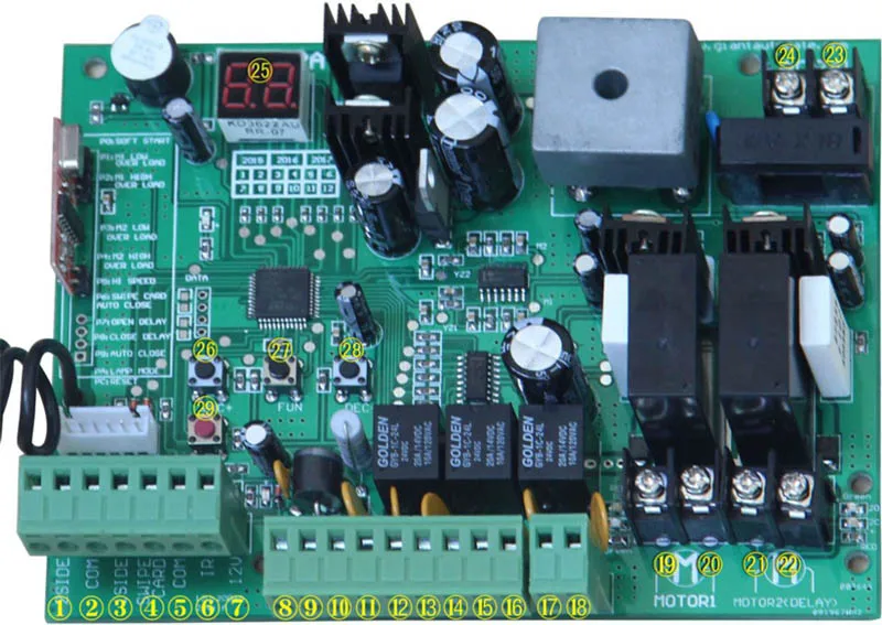 Galo Elétrico Abridor de Porta de Balanço 300 kg Portão do Motor 110/220 v com Controle Remoto Gsm Selecionar por Imagem Conteúdo Rtu5024 Abridor 15 v com controle remoto GSM Selecionar por