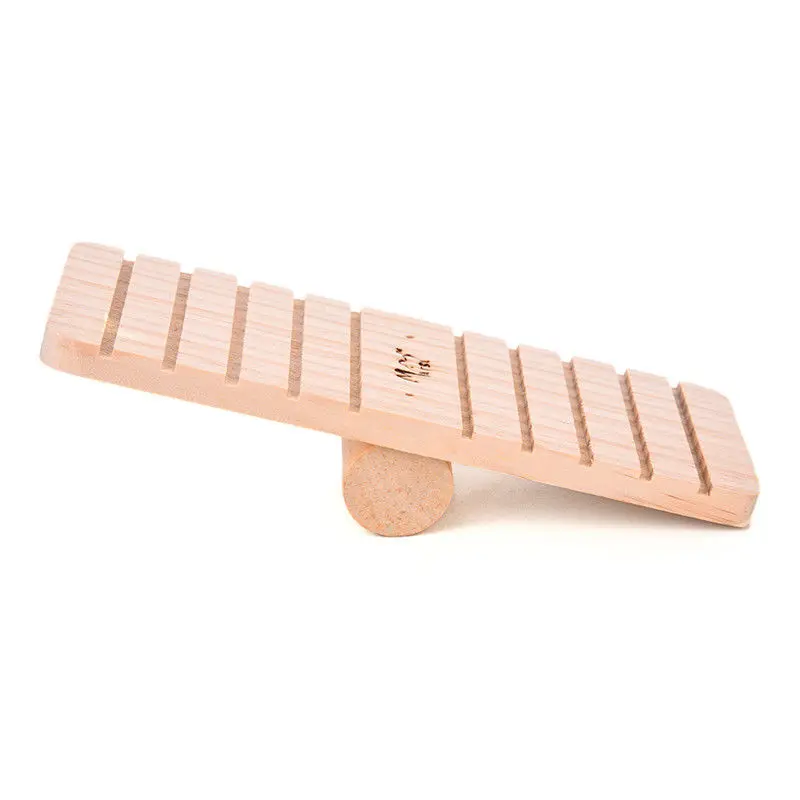 Hamster Logs Seesaw Small Pet Golden Bear Guinea Pig Wooden Bridge Hamster Toy Items