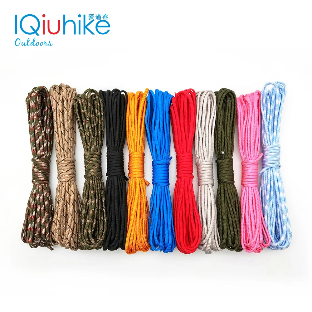 IQiuhike 5 متر Dia.4mm 7 حامل النوى Paracord ل بقاء المظلة الحبل الحبل التخييم تسلق التخييم والمشي