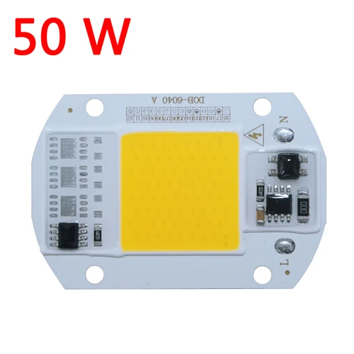 COB светодиодный чип 20 Вт 30 Вт 50 Вт 70 Вт 90 Вт 100 Вт 150 Вт светодиодный Лампа COB 220 В Smart IC холодный теплый белый светодиодный прожектор - Испускаемый цвет: type A 50W