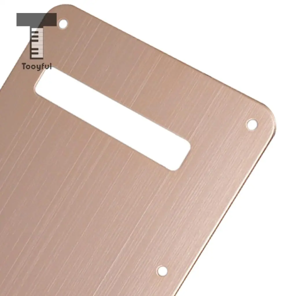Tooyful Durable Aluminium 6 Hole Electric Guitar Tremolo Cavity Cover Backplate Musical Instrument Parts