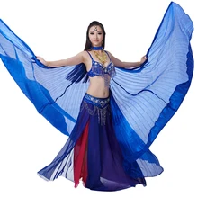 Искусственные Шелковые крылья для танца живота, новинка, индийские женские крылья для танца живота, аксессуары для сцены без палочек