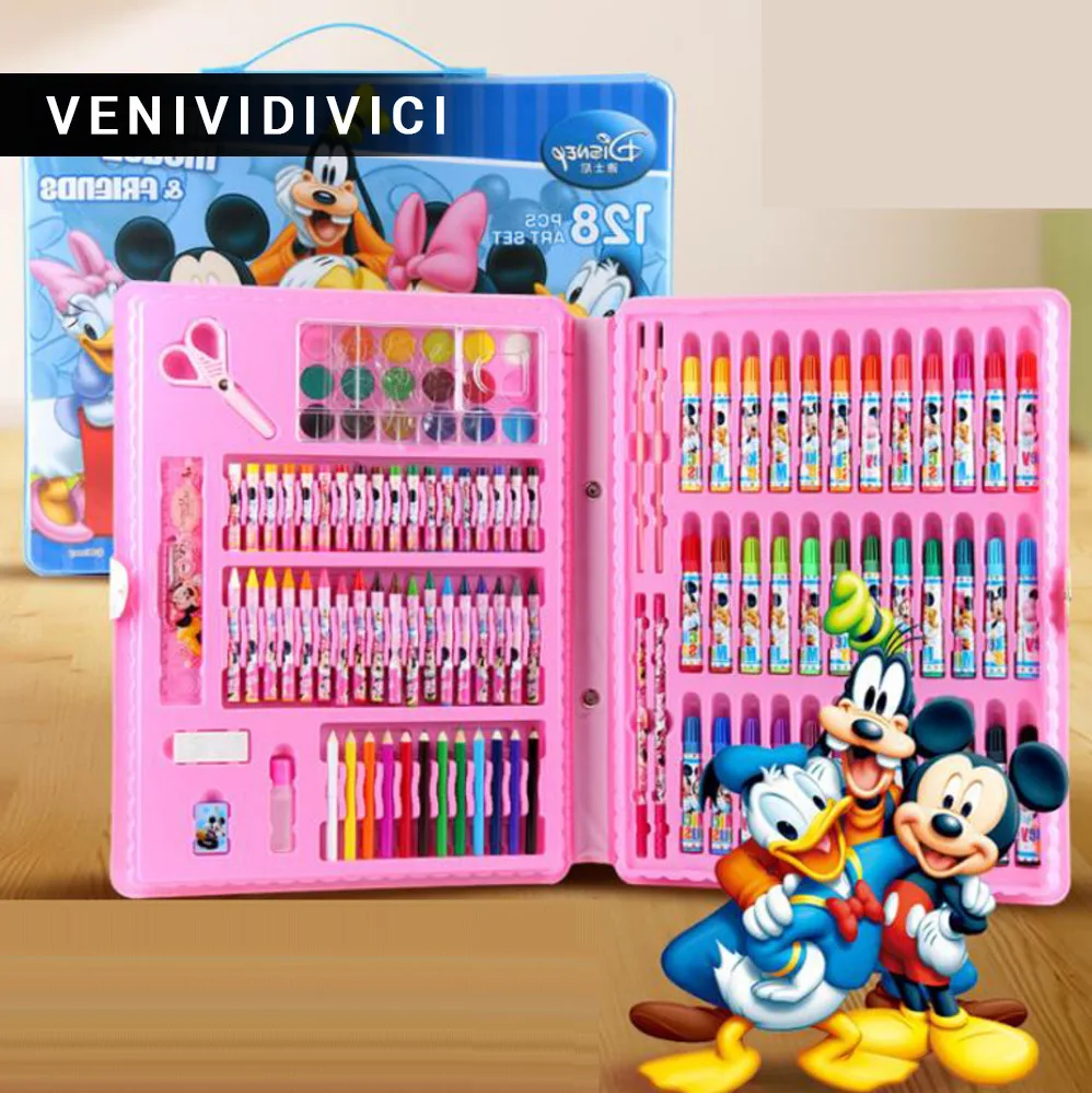 

Sale rushed kit stationery gift primary children birthday tools supplies essential papelaria pens marker painting