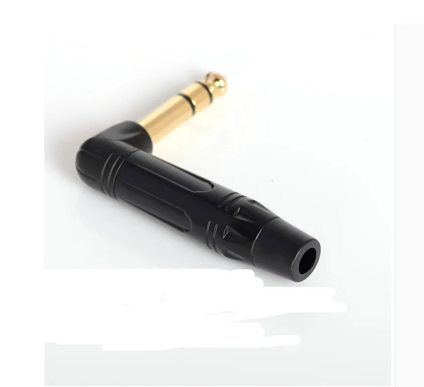Оптовая продажа 25 шт./лот 1/4 &quotTS правый угол моно разъем для телефона 6 3 мм JACK