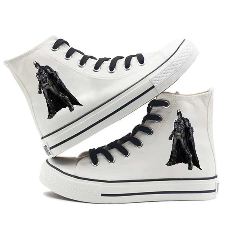 DC Comics Justice League Batman The Dark Knight Cartoon High Top Breathable Canvas Uppers Sneakers