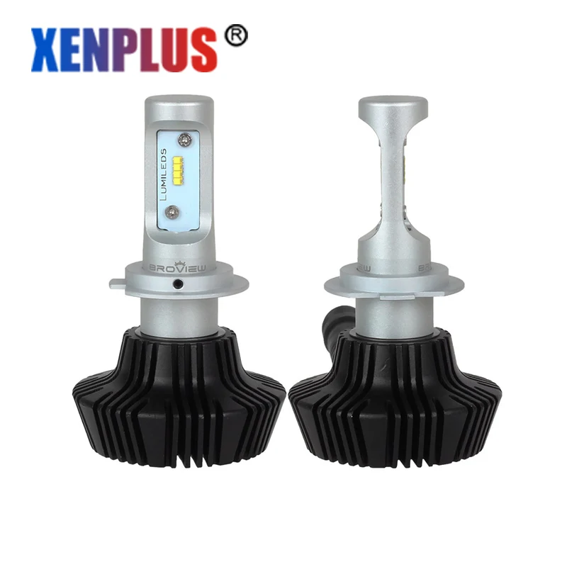 Светодиодный светильник Xenplus H1 H3 автомобильная лампа H7 H4 H8 H9 H11 9005 9006 880 881 6000K 8000LM G7