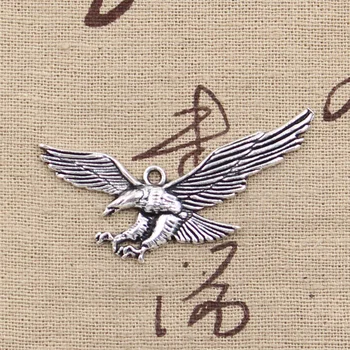 

10pcs Charms Hawk Eagle 28x50mm Antique Silver Color Plated Pendants Making DIY Handmade Tibetan Silver Color Jewelry