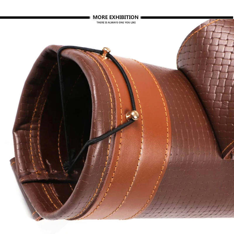 Tiro com Arco Tradicional de Couro Ombro para trás Titular Bolsa de Caça Real Flecha Aljava Arco Couro Genuíno Pesqueiro Engrenagem 19 Esporte e Lazer