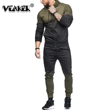 Новинка осени, мужские комплекты, толстовки, свитшоты, спортивные штаны, джоггеры, Мужские штаны-шаровары в стиле хип-хоп с градиентом, толстовки на молнии, костюм M-3XL