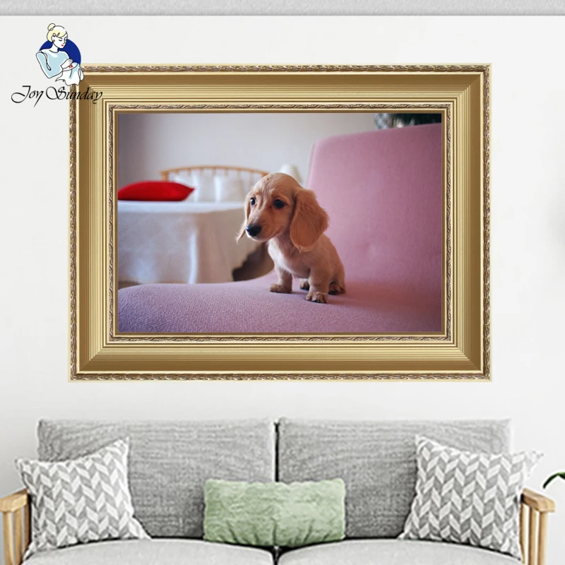 

JOY SUNDAY Diamond painting Diamond embroidery full square 5d 3d diy mosaic The Animal Long ears dog decoration painting Home