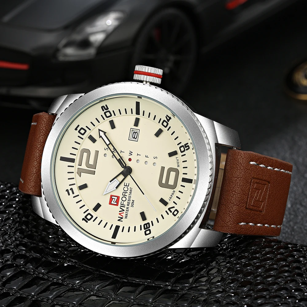 

NAVIFORCE Male Relogio Masculino waterproof Japan fashion military Wristwatch Famous brand watches men quartz Sports watches