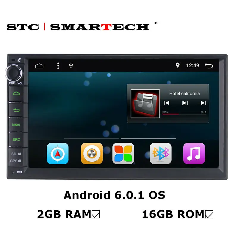 SMARTECH 2 Din font b Car b font Radio font b GPS b font Navigation Android