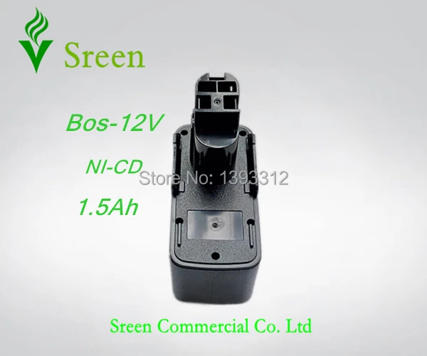 

New 12V Ni-CD 1500Ah Cordless Drill Power Tools Battery Replacement for Bosch 2 607 335 055 BAT011 2 607 335 151