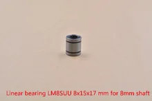 LM8SUU 8mm x 15mm x 17mm linear kugellager bush buchse für stange runde welle 1 stücke