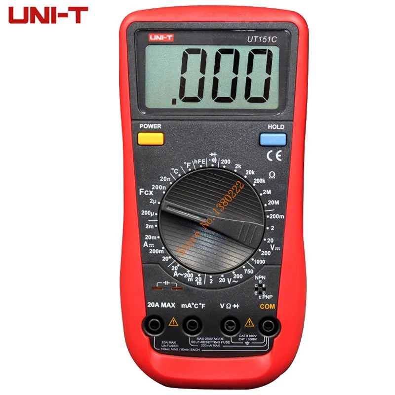 

Digital Multimeter UNI-T UT151C Professional Electrical Handheld Tester LCR Meter Ammeter Multitester