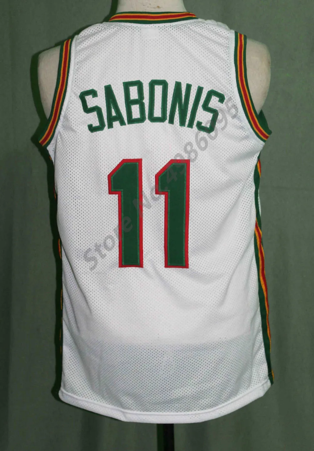 Lietuva Литва #11 Arvydas Sabonis Ретро Баскетбол Джерси мужские сшитые на заказ любой номер