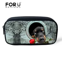 Многофункциональный Для женщин составляют мешок Организатор Прохладный животных печати Сумки для карандашей 3D шиповник узор ручка сумки для школы Обувь для мальчиков Обувь для девочек