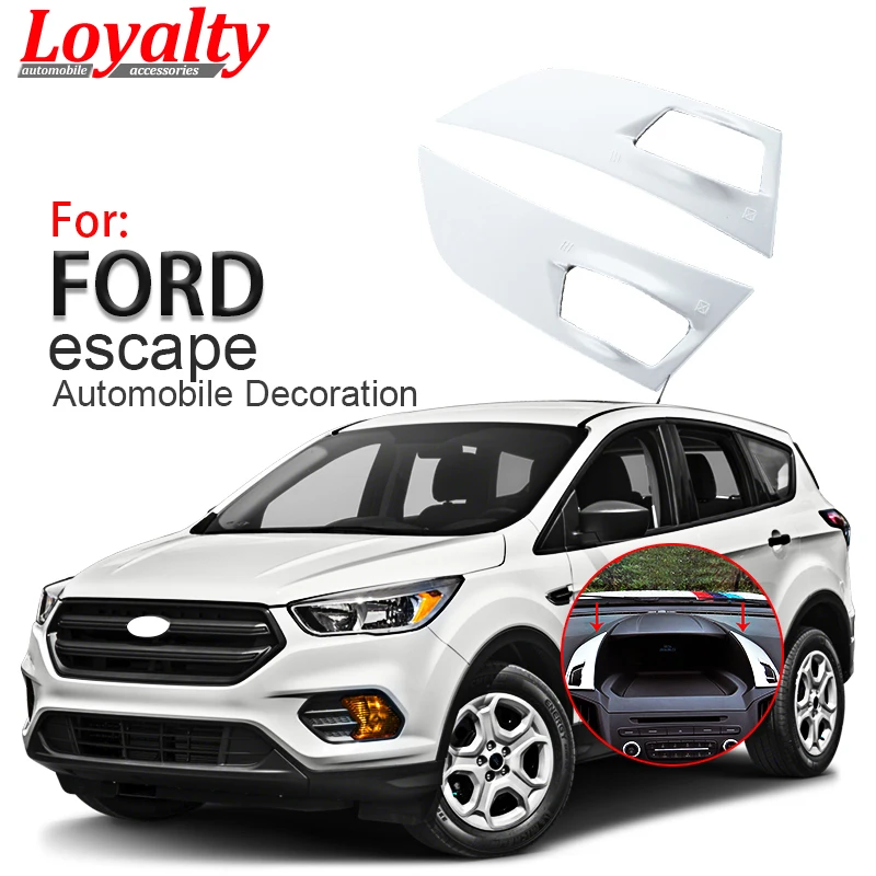 

Loyalty for Ford Kuga Escape 2017 2018 Central Control Front Air Vent Outlet Switch Cover Trim Car Styling Auto Accessories