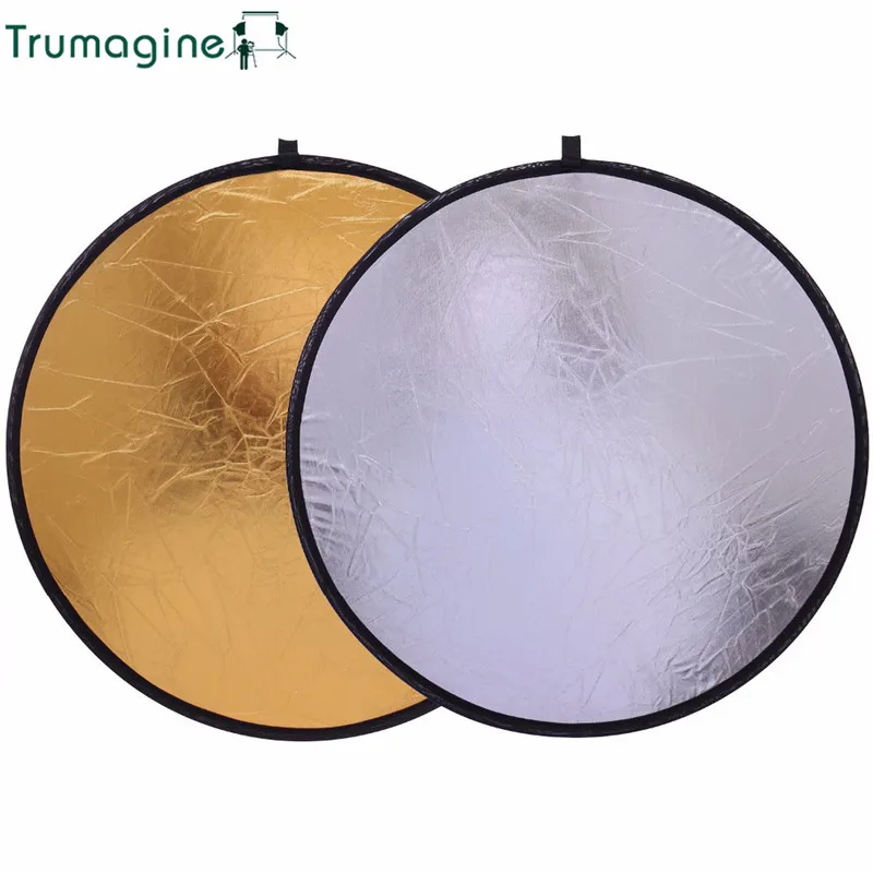 

80CM/32'' 2 IN 1 Portable Collapsible Photo Studio Round Light Reflector Photography Reflector For Camera Shooting Accessories