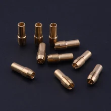 LETAOSK 10Pcs 4.8mm Shank 0.5-3.2mm Brass Drill Chuck Collet Bits Fit for Dremel Rotary Tool Accessories