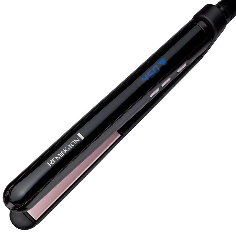 Remington S9500 plancha de pelo de cerámica perla 1 pulgadas negro Flat  Iron Dual Display Digital voltaje que endereza los hierros|straighten hair  flat iron|straightener curlstraightening brush - AliExpress