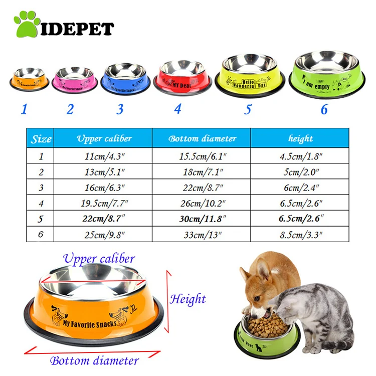 Нескользящая Кормушка Для миска для собак и кошек из нержавеющей стали многоцветная кормушка для собак высокое качество кормушка для кошек товары для домашних животных 30