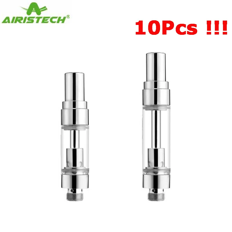 

10Pcs/Pack AIRISTECH Airis VE10 Atomizer 510 thread for CBD Oil Vaporizer 0.5ML/1ml THC Metal Mouthpiece Qcell Coil Vape Tank