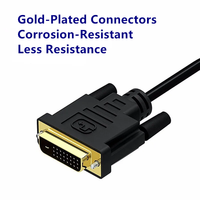 DVI to VGA Converter Adapter Cable DVI 24+1 to 25 Pin VGA Male to Female Connector for TV PS3 PS4 PC Display 1080P Free Shipping (6)_