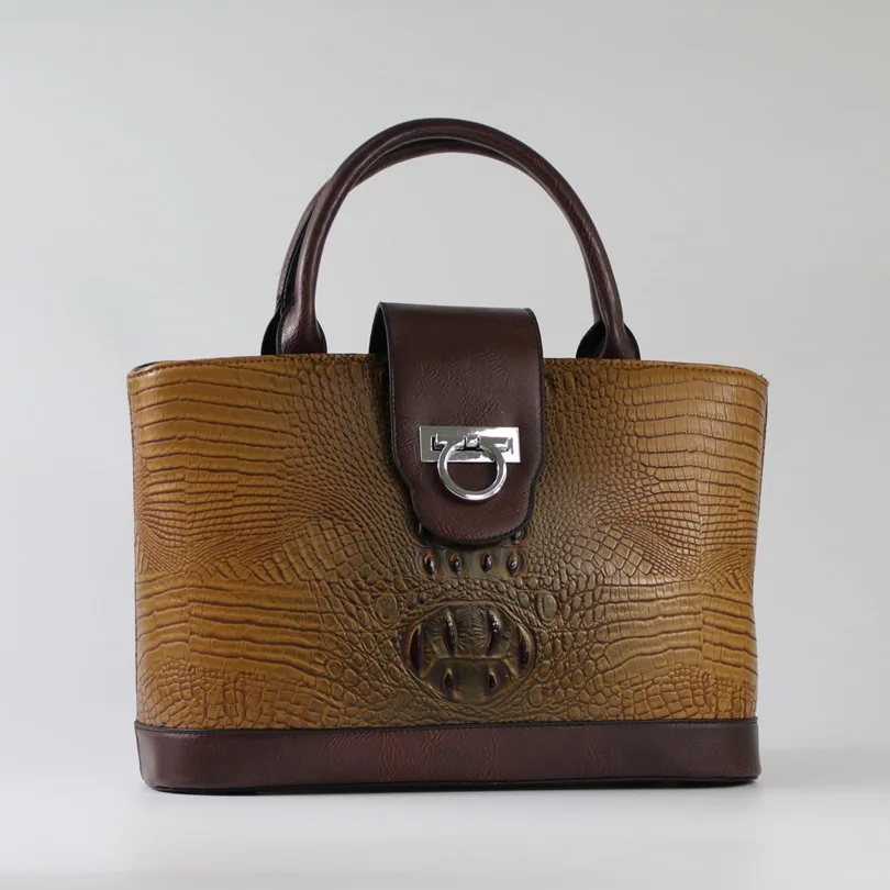 Модные женские сумки из крокодиловой кожи дизайнерские через плечо ~ 17B11|designer tote
