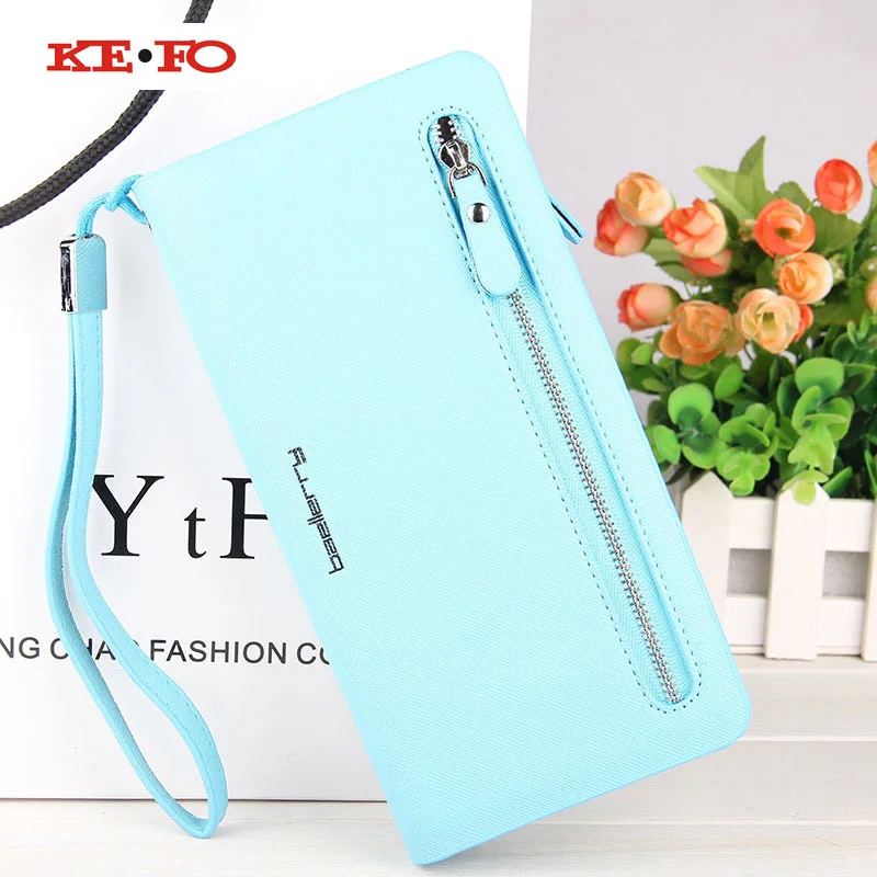 Women Wallet Purse Sky Blue