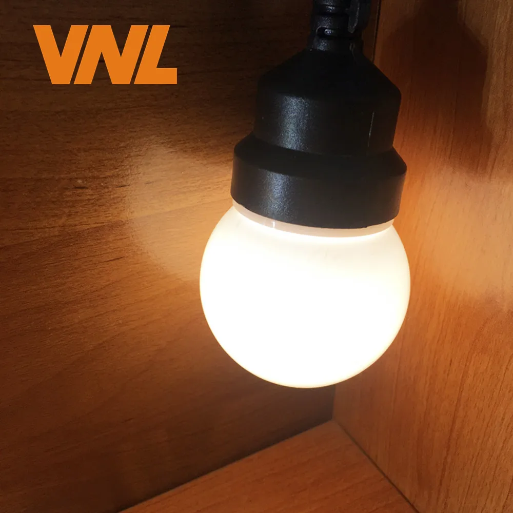 VNL IP65 Milky Globe Droop G50 светодиодная световая гирлянда Подключаемая наружная
