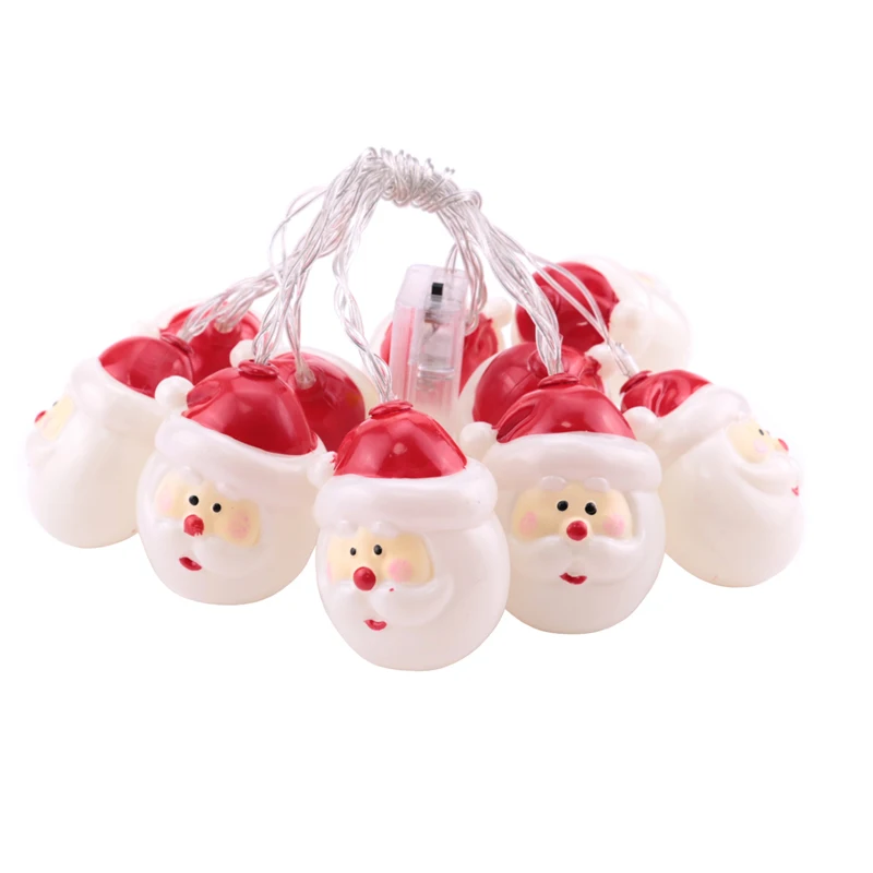 

1.5M 3M Santa Claus LED String Lights Lamp Fairy Lovely Christmas Party Holiday Decoration Lamparas Battery Powered Warm white