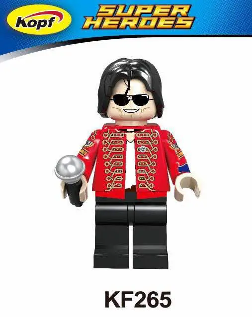 Special Price 20Pcs Super Heroes Custom Halloween Michael Jackson Thriller Zombie Bricks Set Model Building Blocks Children Gift Toys KF265