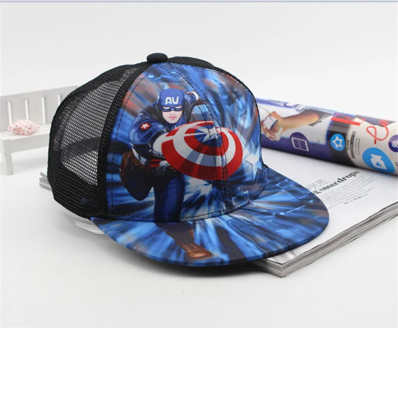 Человек-паук Дети Мальчики Кепки s сетка дышащий Бейсбол Snapback Кепки Лето Outerdoor Sunhat Повседневное шляпа в стиле хип-хоп Шапки