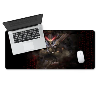 

QQQRGB 70X30cm High Gaming mouse pad Anti-slip Locking Edge Waterproof Natural Rubber Desk Mouse Mat for Overwatch death D.VA