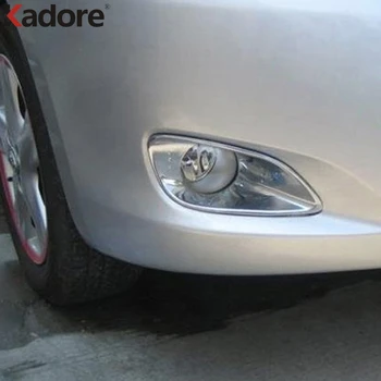 

For Toyota Vios 2010 2011 ABS Chrome Front Foglight Fog Light Cover Trim Car Protect Exterior Accessories Sticker