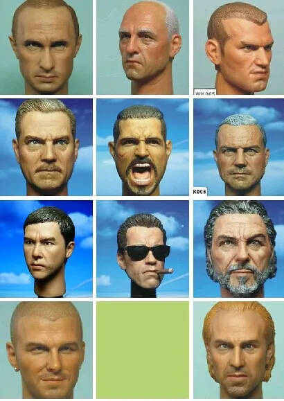 

[ESTARTEK] 1/6 The German Generals / Soldier Head Sculpt Model Head Carved for 12" Collectible Action Figure DIY