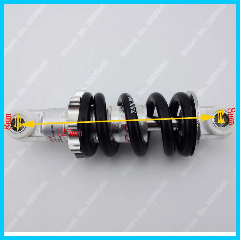 125MM 750Ibs rear suspension shock high quality for 47cc 49CC super Minimoto Mini Dirt Bike ATV Quad mini Pocket |