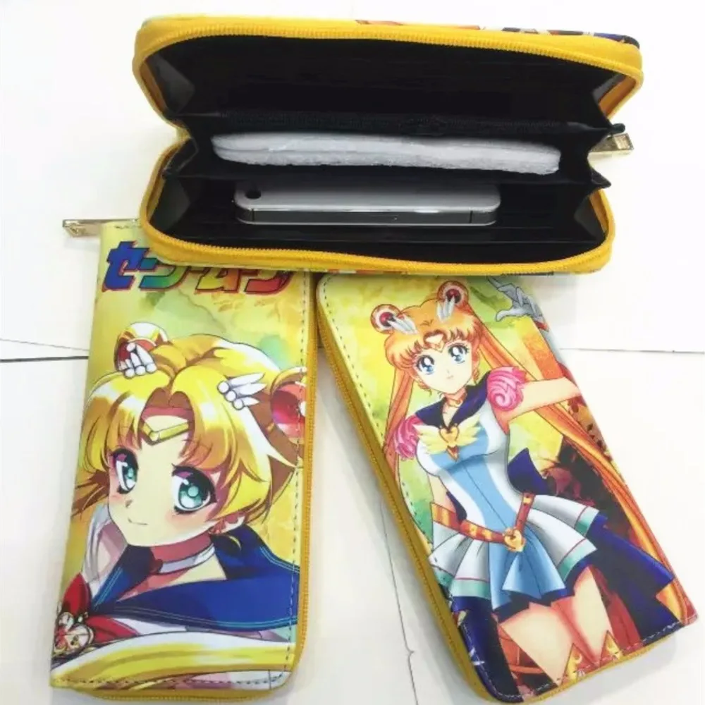 

The Japanese Anime Long wallet Zipper Money Coins Cards Holder Bag L038