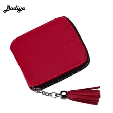 Multi Function Wallet With Tassel Thin Zipper Ladies PU Leather Coin Purses Female Purse Mini Clutch Purse Cheap Womens Wallets